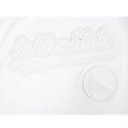 NBA GOLDEN STATE WARRIORS WHITE OUT MEN'S SINGLE JERSEY TEE (WHITE)