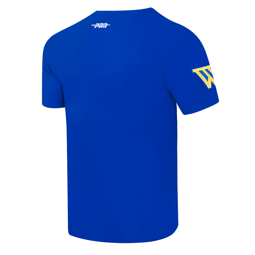 NBA GOLDEN STATE WARRIORS BORN FOR SPORT T-SHIRT EN JERSEY SIMPLE POUR HOMME (BLEU ROYAL)