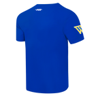 NBA GOLDEN STATE WARRIORS BORN FOR SPORT T-SHIRT EN JERSEY SIMPLE POUR HOMME (BLEU ROYAL)