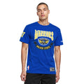 NBA GOLDEN STATE WARRIORS BORN FOR SPORT T-SHIRT EN JERSEY SIMPLE POUR HOMME (BLEU ROYAL)