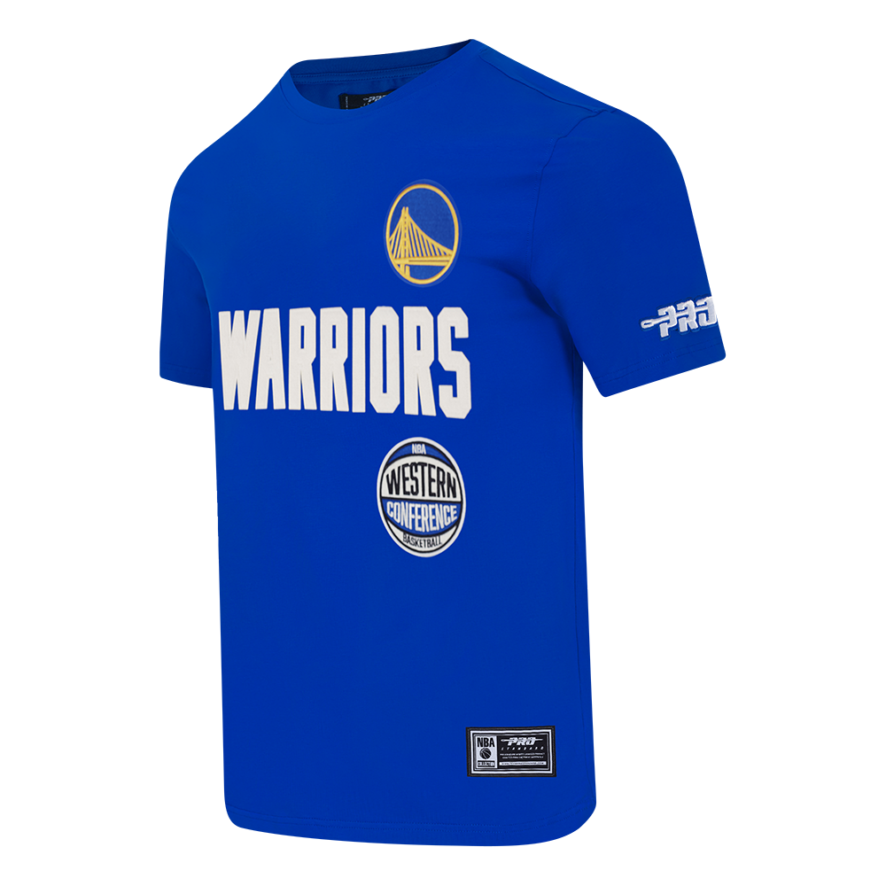 NBA GOLDEN STATE WARRIORS MODERN ORIGINALS MEN'S SJ TEE (ROYAL BLUE)