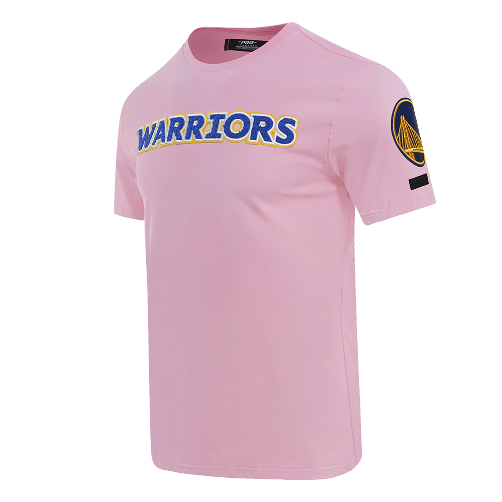 NBA GOLDEN STATE WARRIORS CLASSIC CHENILLE MEN'S TEE (PINK)