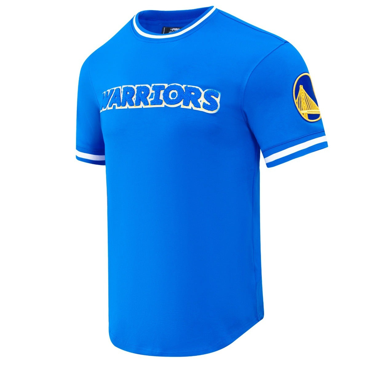 NBA GOLDEN STATE WARRIORS CLASSIC CHENILLE MEN'S TEE (ROYAL BLUE)
