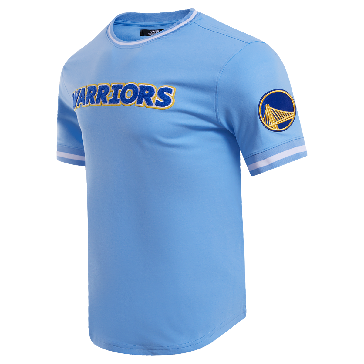 NBA GOLDEN STATE WARRIORS CLASSIC CHENILLE MEN'S TEE (UNIVERSITY BLUE)