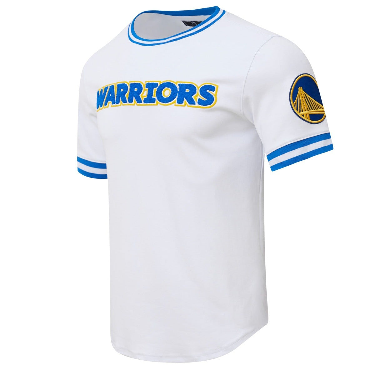 NBA GOLDEN STATE WARRIORS CLASSIC CHENILLE MEN'S TEE (WHITE)