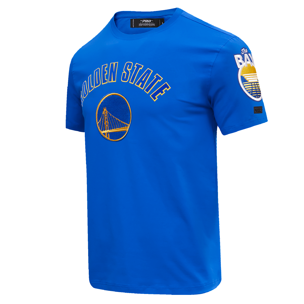 NBA GOLDEN STATE WARRIORS CLASSIC BRISTLE MEN'S TEE (ROYAL BLUE)