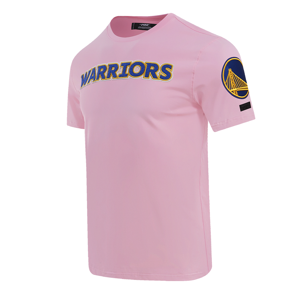 NBA GOLDEN STATE WARRIORS LOGO PRO TEAM MEN'S TEE (PINK)