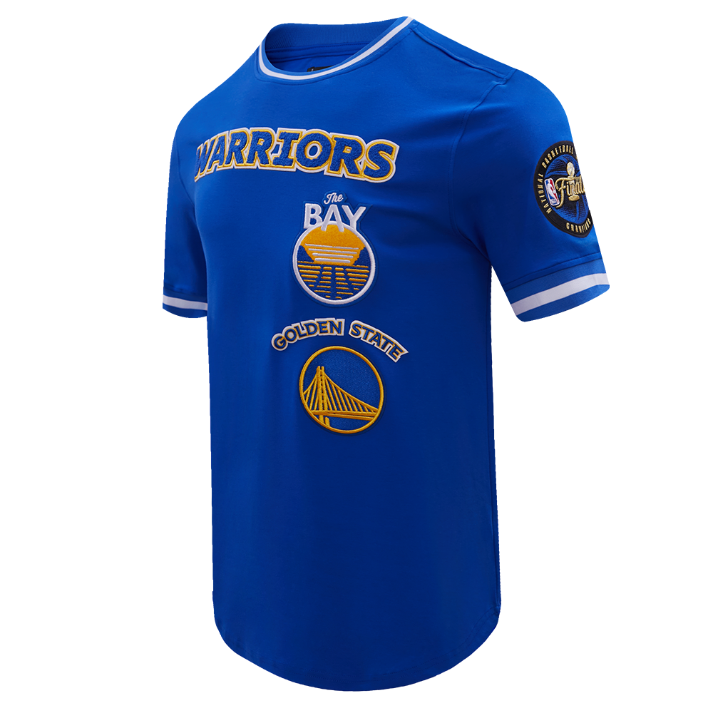 NBA GOLDEN STATE WARRIORS RETRO CLASSIC MEN'S TEE (ROYAL BLUE)