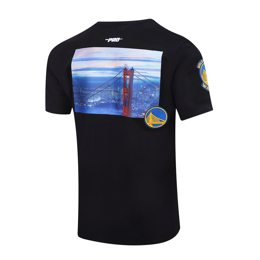 NBA GOLDEN STATE WARRIORS CITY SCAPE MEN'S TEE (BLACK)