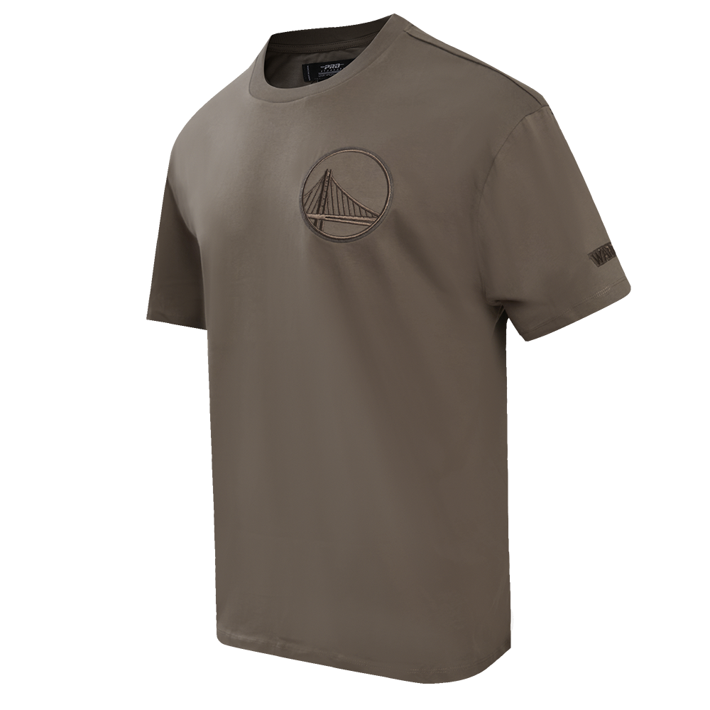 NBA GOLDEN STATE WARRIORS NEUTRAL DROP SHOULDER MEN'S TEE (DARK TAUPE)