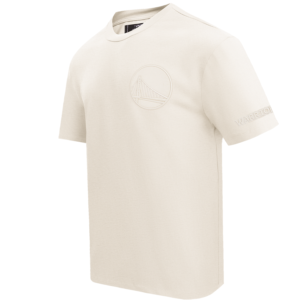 NBA GOLDEN STATE WARRIORS NEUTRAL DROP SHOULDER MEN'S TEE (EGGSHELL)
