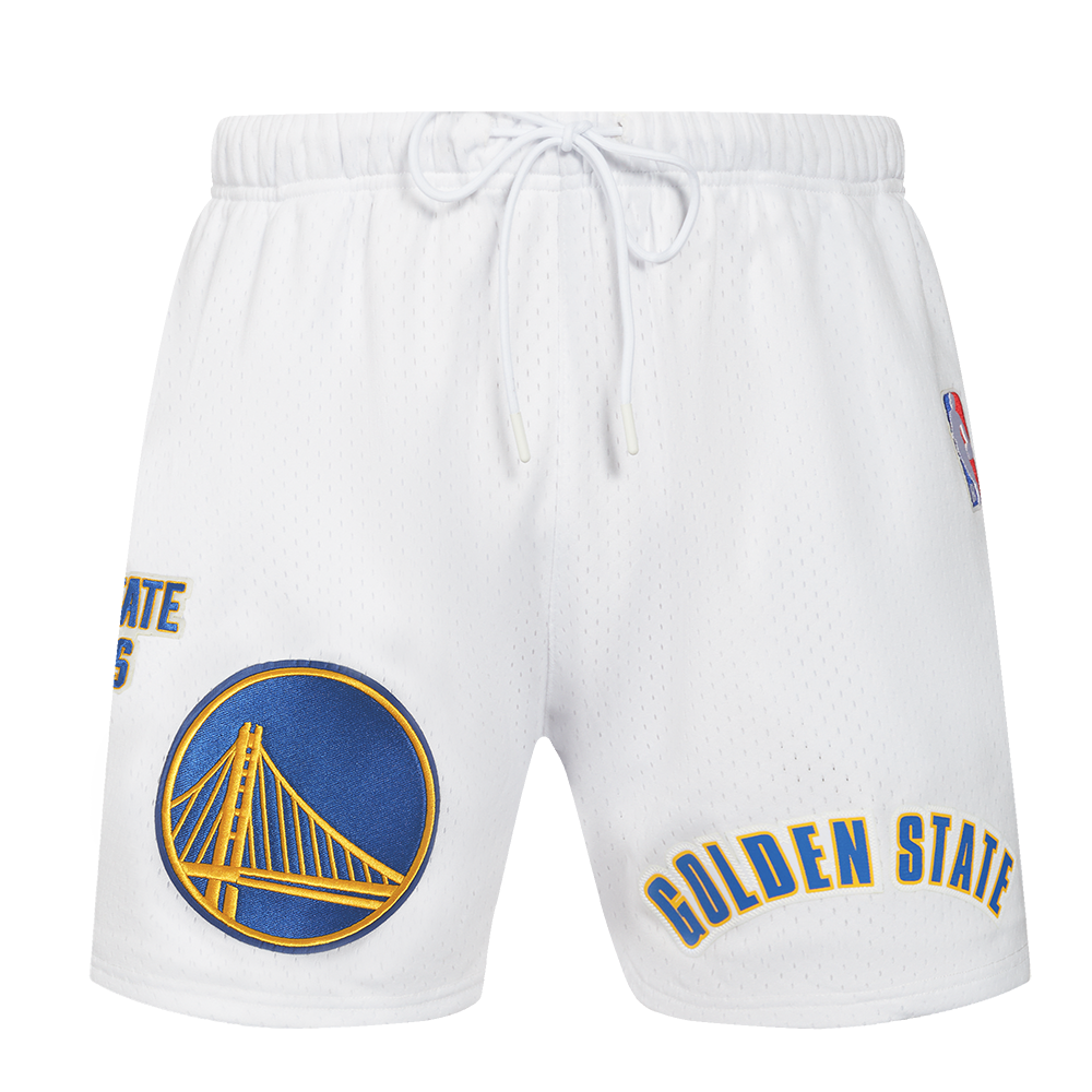 NBA GOLDEN STATE WARRIORS CLASSIC MESH MEN'S SHORT (WHITE)