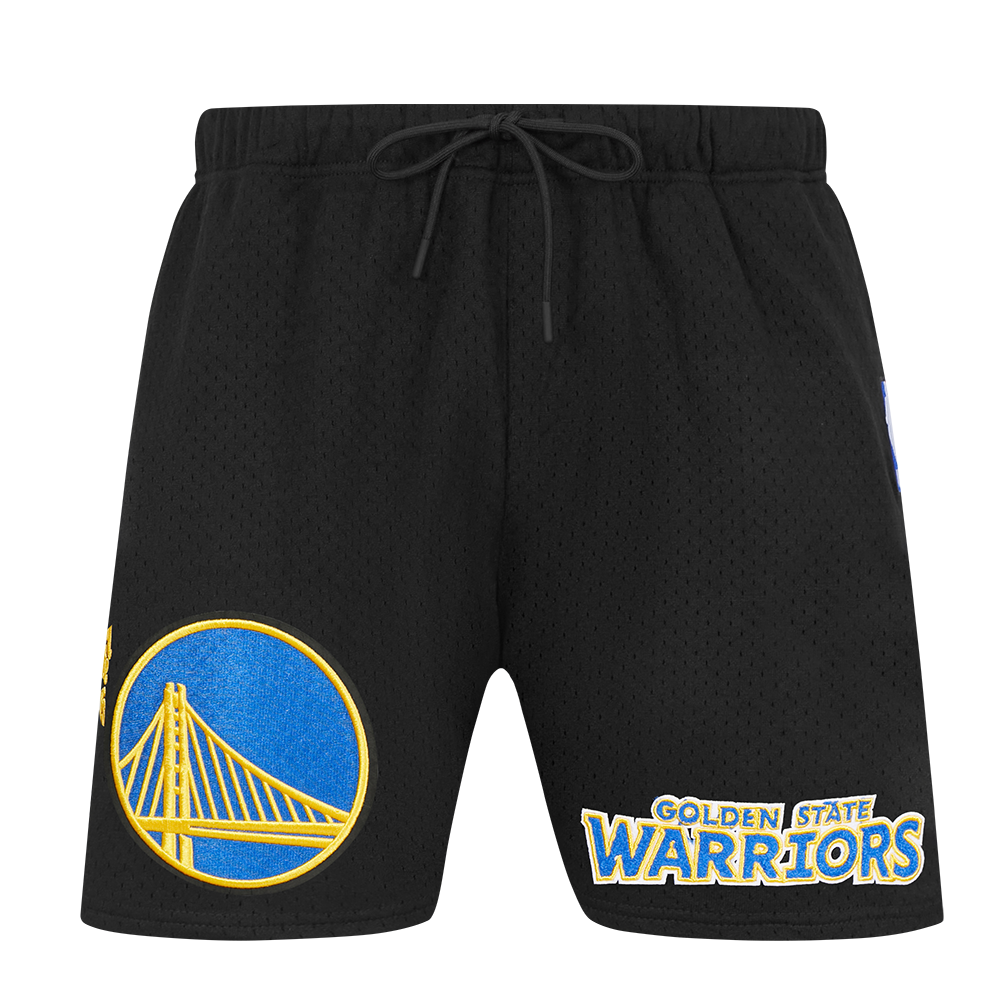NBA GOLDEN STATE WARRIORS SOUVENIR MEN'S MESH SHORT (BLACK)