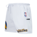 NBA GOLDEN STATE WARRIORS SOUVENIR MEN'S MESH SHORT (WHITE)