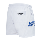 NBA GOLDEN STATE WARRIORS SOUVENIR MEN'S MESH SHORT (WHITE)