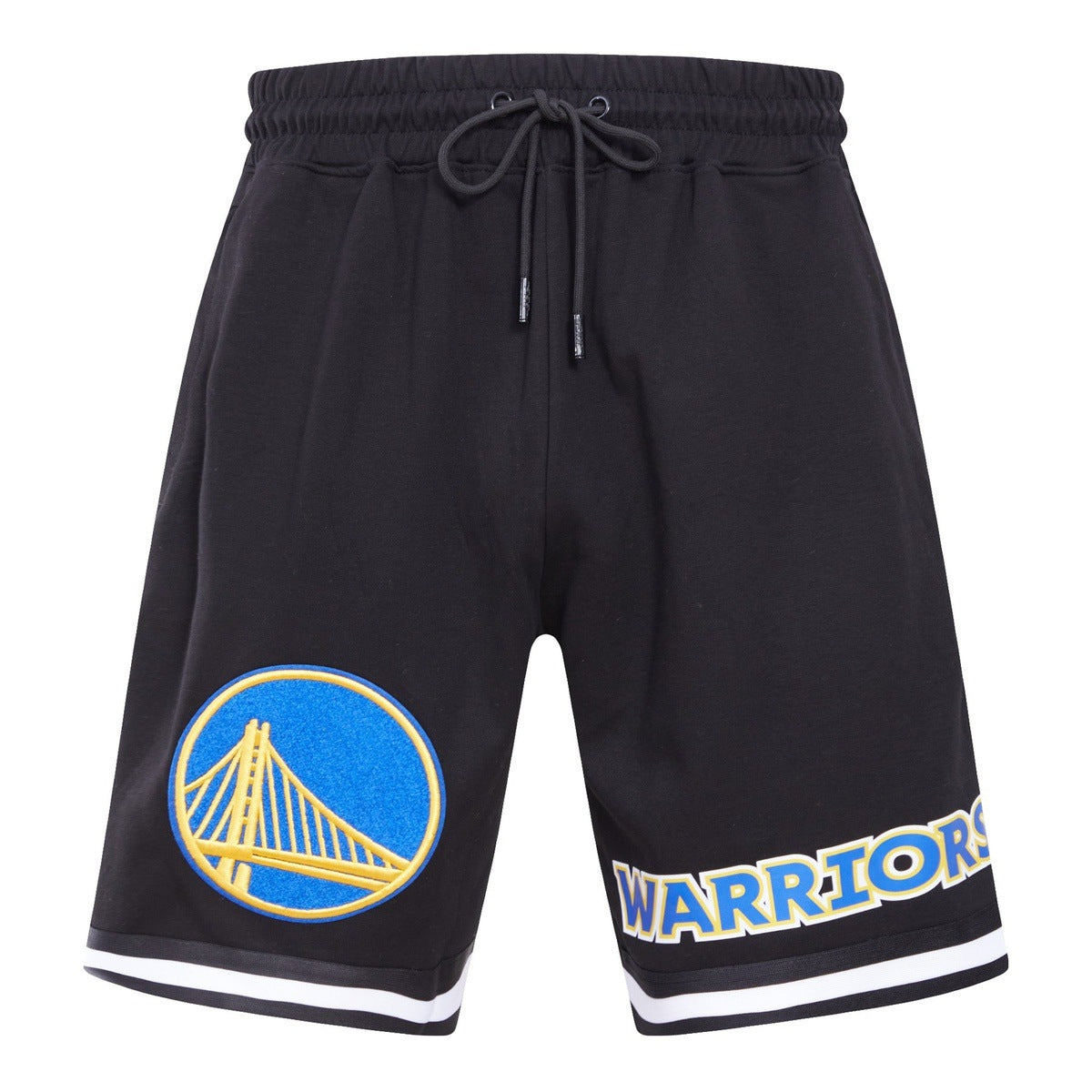 NBA GOLDEN STATE WARRIORS CLASSIC CHENILLE MEN'S SHORT (BLACK)