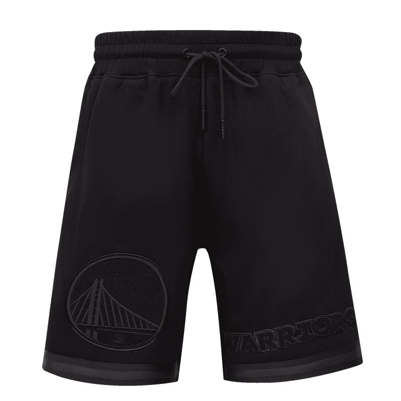 NBA GOLDEN STATE WARRIORS TRIPLE BLACK LOGO PRO TEAM MEN'S SHORT (TRIPLE BLACK)