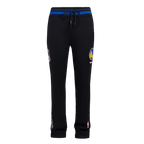 NBA GOLDEN STATE WARRIORS SCRIPT TAIL PANTALON OUATÉ EN MOLLETON CÔTELÉ POUR HOMME (NOIR/BLEU ROYAL/NOIR)