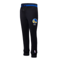 NBA GOLDEN STATE WARRIORS SCRIPT TAIL PANTALON OUATÉ EN MOLLETON CÔTELÉ POUR HOMME (NOIR/BLEU ROYAL/NOIR)