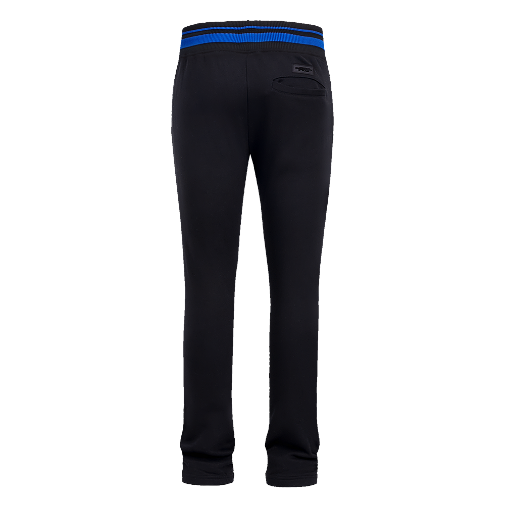 NBA GOLDEN STATE WARRIORS SCRIPT TAIL PANTALON OUATÉ EN MOLLETON CÔTELÉ POUR HOMME (NOIR/BLEU ROYAL/NOIR)