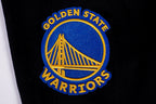 NBA GOLDEN STATE WARRIORS SCRIPT TAIL PANTALON OUATÉ EN MOLLETON CÔTELÉ POUR HOMME (NOIR/BLEU ROYAL/NOIR)