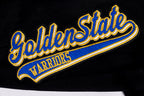NBA GOLDEN STATE WARRIORS SCRIPT TAIL PANTALON OUATÉ EN MOLLETON CÔTELÉ POUR HOMME (NOIR/BLEU ROYAL/NOIR)