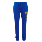 NBA GOLDEN STATE WARRIORS OLD ENGLISH MEN'S SWEATPANT (ROYAL BLUE)