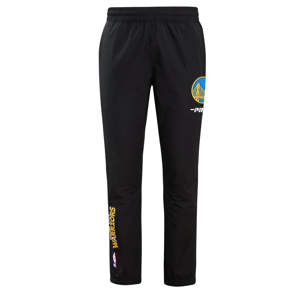 NBA GOLDEN STATE WARRIORS CLASSIC WIND SUIT MEN'S WOVEN PANT (BLACK)