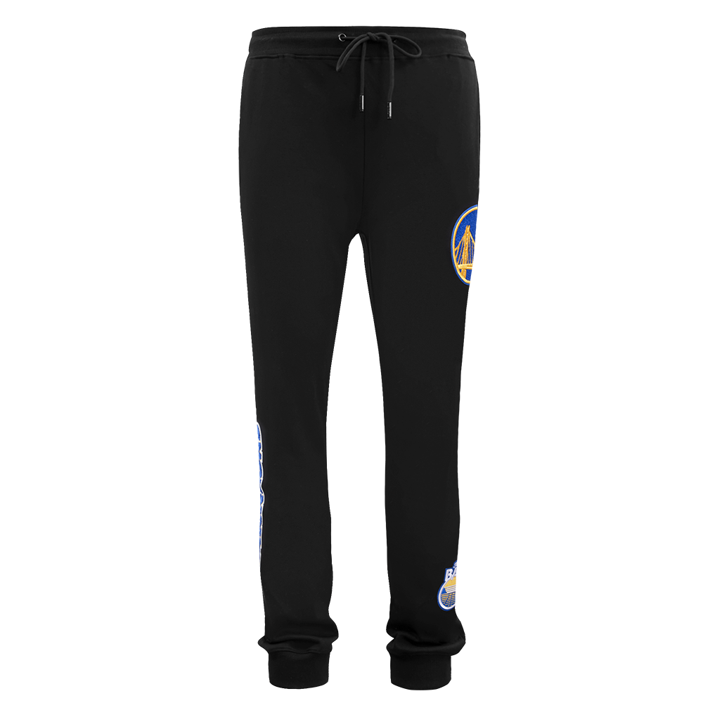 NBA GOLDEN STATE WARRIORS CLASSIC CHENILLE MEN'S JOGGER (BLACK)