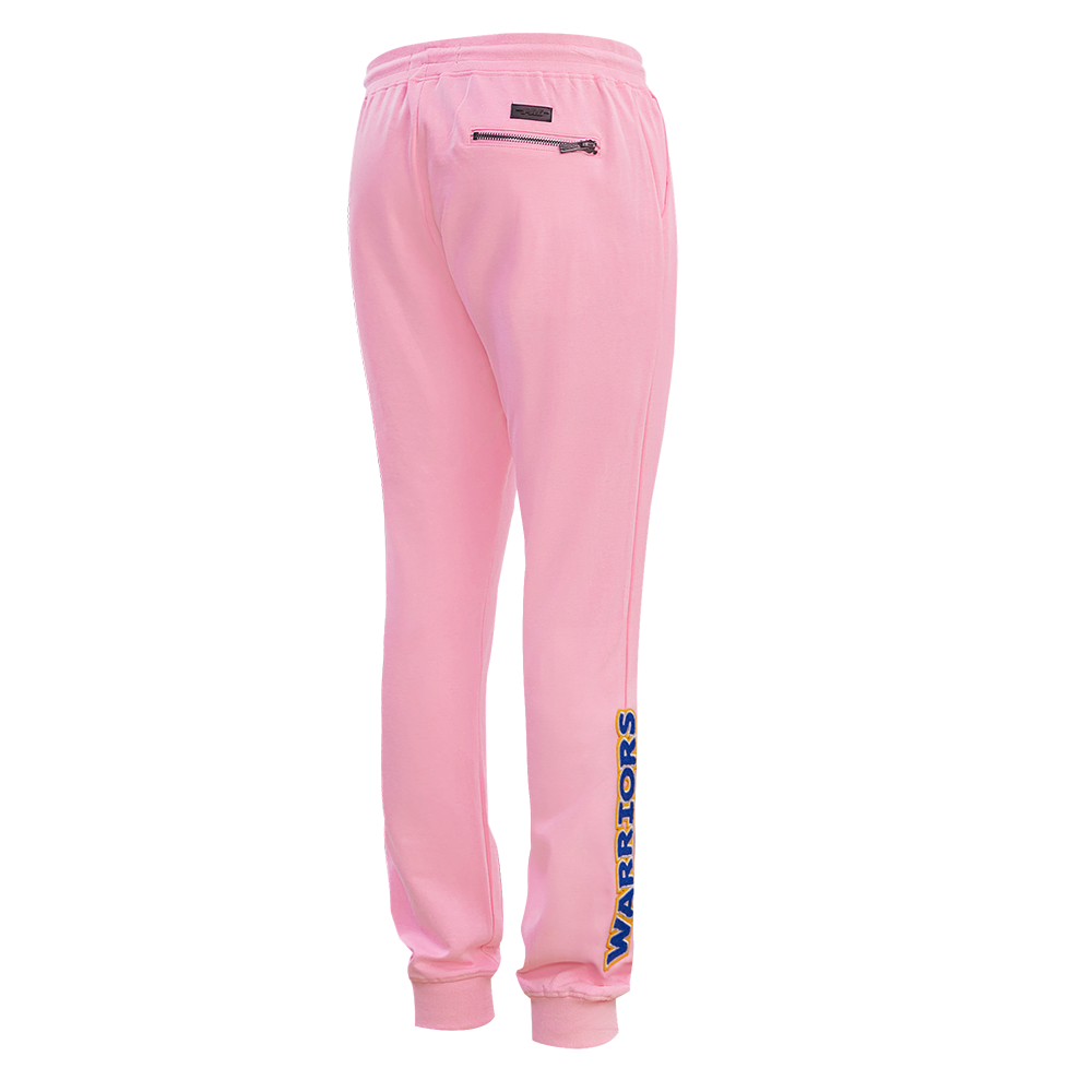 NBA GOLDEN STATE WARRIORS CLASSIC CHENILLE MEN'S JOGGER (PINK)