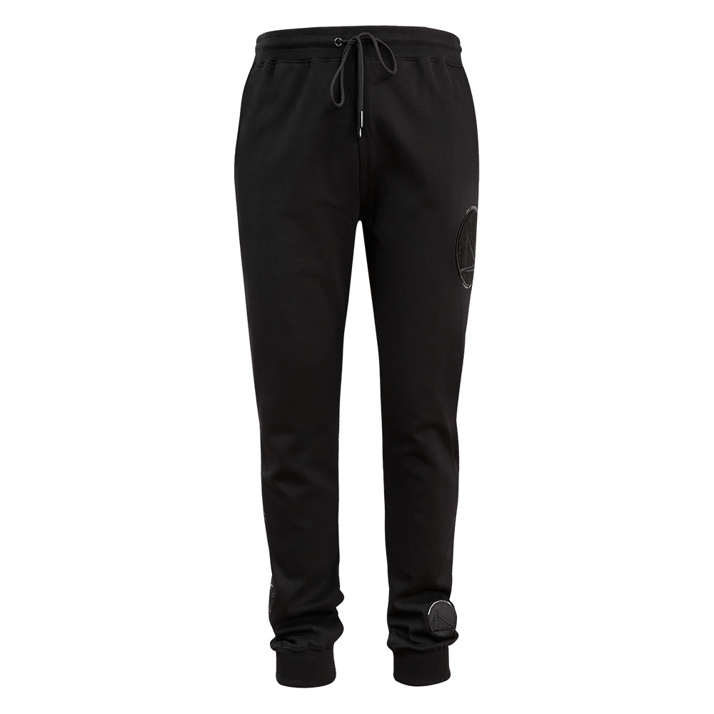 NBA GOLDEN STATE WARRIORS TRIPLE BLACK LOGO MEN'S JOGGER (TRIPLE BLACK)