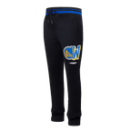 NBA GOLDEN STATE WARRIORS MASHUP MEN'S RIB SWEATPANT (BLACK/ROYAL BLUE/BLACK)