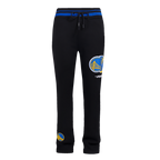 NBA GOLDEN STATE WARRIORS MASHUP MEN'S RIB SWEATPANT (BLACK/ROYAL BLUE/BLACK)