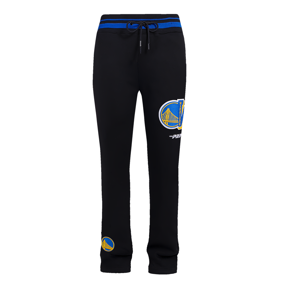 NBA GOLDEN STATE WARRIORS MASHUP MEN'S RIB SWEATPANT (BLACK/ROYAL BLUE/BLACK)