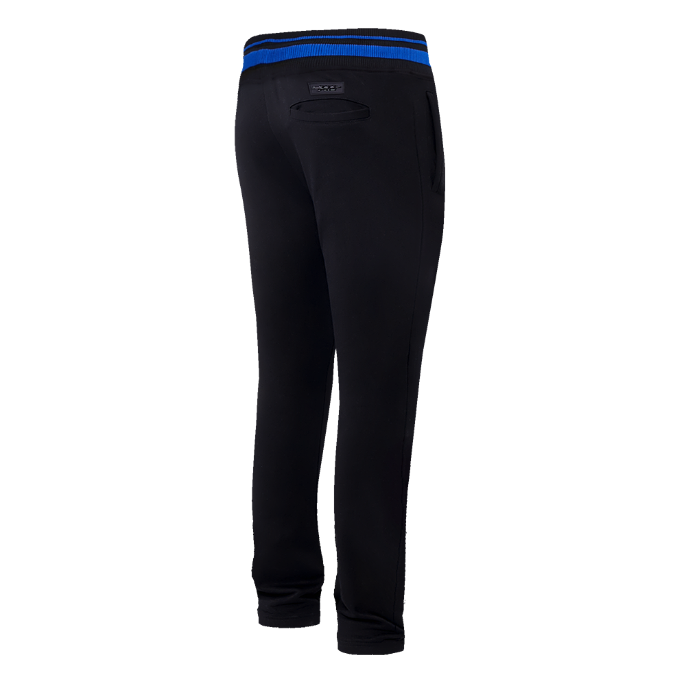 NBA GOLDEN STATE WARRIORS MASHUP MEN'S RIB SWEATPANT (BLACK/ROYAL BLUE/BLACK)