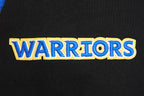 NBA GOLDEN STATE WARRIORS SCRIPT TAIL CHANDAIL À CAPUCHON EN MOLLETON CÔTELÉ POUR HOMME (NOIR/BLEU ROYAL/NOIR)
