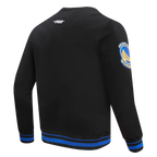 NBA GOLDEN STATE WARRIORS CHANDAIL À COL ROND MASHUP CÔTELÉ POUR HOMME (NOIR/BLEU ROYAL/NOIR)