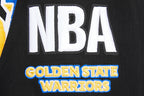 NBA GOLDEN STATE WARRIORS CHANDAIL À COL ROND MASHUP CÔTELÉ POUR HOMME (NOIR/BLEU ROYAL/NOIR)