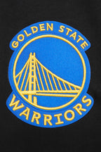 NBA GOLDEN STATE WARRIORS CHANDAIL À COL ROND MASHUP CÔTELÉ POUR HOMME (NOIR/BLEU ROYAL/NOIR)