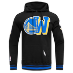 NBA GOLDEN STATE WARRIORS MASHUP MEN'S RIB PULLOVER HOODIE (BLACK/ROYAL BLUE/BLACK)