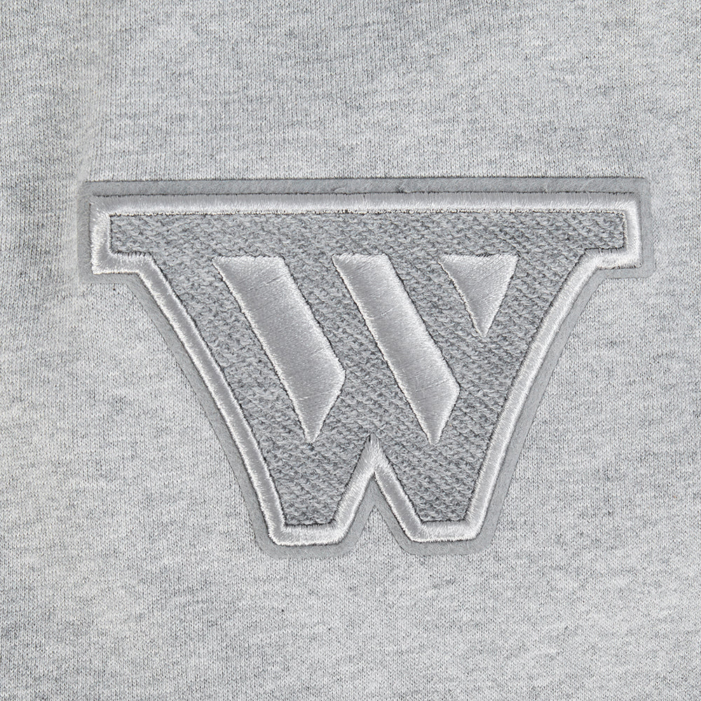 NBA GOLDEN STATE WARRIORS REVERSE FRENCH TERRY CHANDAIL À CAPUCHON EN MOLLETON À BLOCS DE COULEUR POUR HOMME (NOIR/GRIS/COQUILLE D'ŒUF)