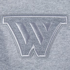 NBA GOLDEN STATE WARRIORS REVERSE FRENCH TERRY CHANDAIL À CAPUCHON EN MOLLETON À ÉPAULES TOMBANTES POUR HOMME (GRIS CHINÉ FONCÉ)
