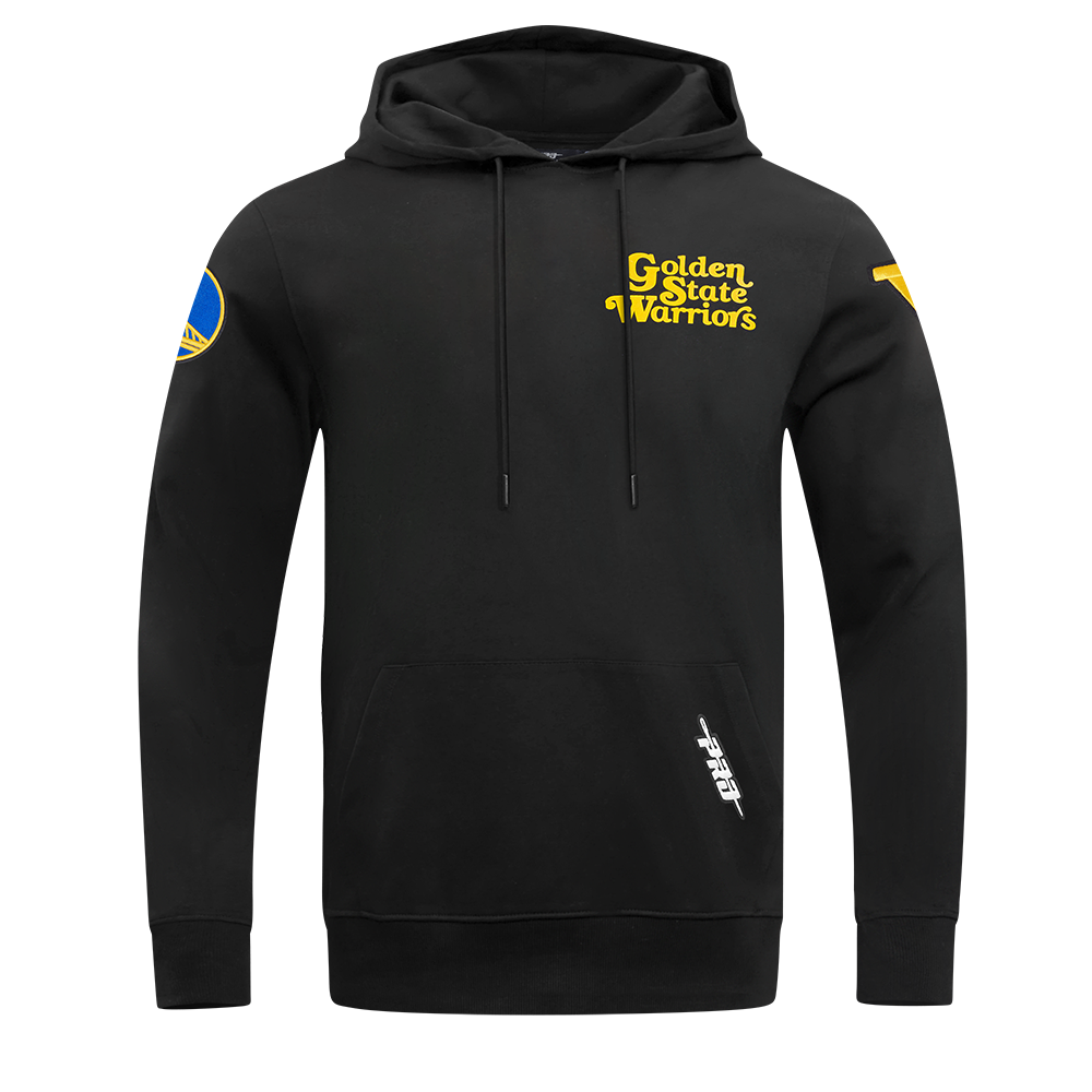 NBA GOLDEN STATE WARRIORS SOUVENIR CHANDAIL À CAPUCHON EN MOLLETON POUR HOMME (NOIR)