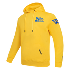NBA GOLDEN STATE WARRIORS SOUVENIR MEN'S FLEECE PULLOVER HOODIE (YELLOW)