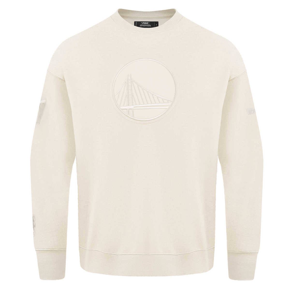 NBA GOLDEN STATE WARRIORS NEUTRAL CHANDAIL À COL ROND EN MOLLETON À ÉPAULES TOMBANTES POUR HOMME POUR HOMME (COQUILLE D'ŒUF)