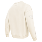 NBA GOLDEN STATE WARRIORS NEUTRAL CHANDAIL À COL ROND EN MOLLETON À ÉPAULES TOMBANTES POUR HOMME POUR HOMME (COQUILLE D'ŒUF)