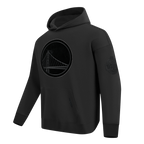 NBA GOLDEN STATE WARRIORS BLACKOUT CHANDAIL À CAPUCHON EN MOLLETON À ÉPAULES TOMBANTES POUR HOMME (NOIR)