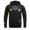 NBA GOLDEN STATE WARRIORS BORN FOR SPORT MEN'S FLC PO HOODIE (BLACK)