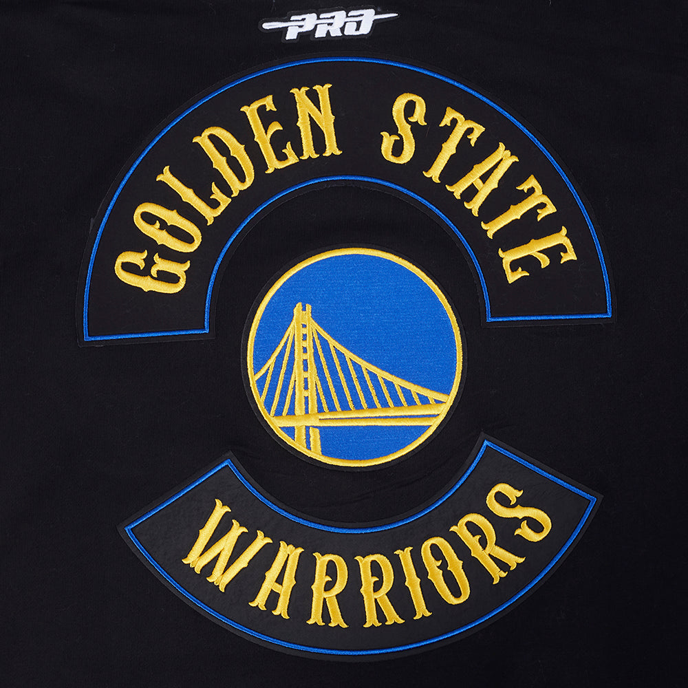 NBA GOLDEN STATE WARRIORS BORN FOR SPORT MEN'S FLC PO HOODIE (BLACK)