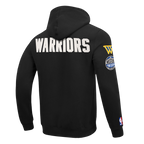 NBA GOLDEN STATE WARRIORS MODERN ORIGINALS MEN'S FLC PO HOODIE (BLACK)